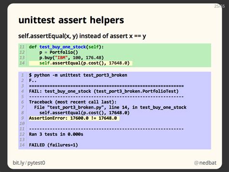 unittest assert methods